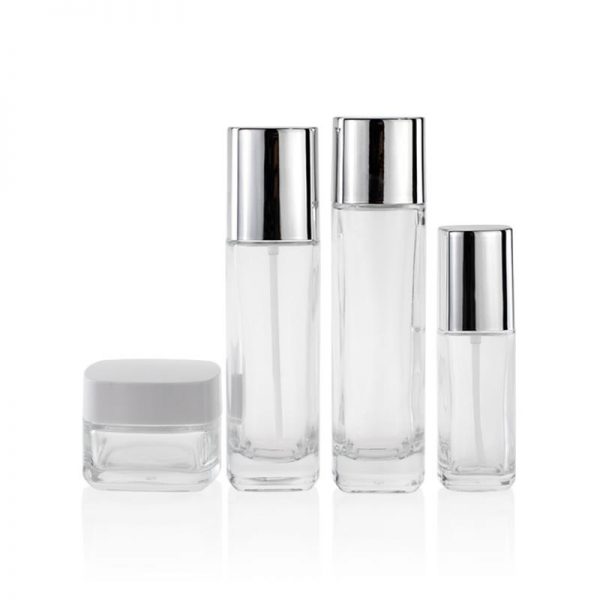 002 Cosmetic Skin Care Set Packaging Clear Glass Bottle-LZGZPH2005 - Image 1
