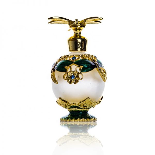 Frosted Round Arabic Style Glass Perfume Bottle-LZXZDX1011 - Image 1