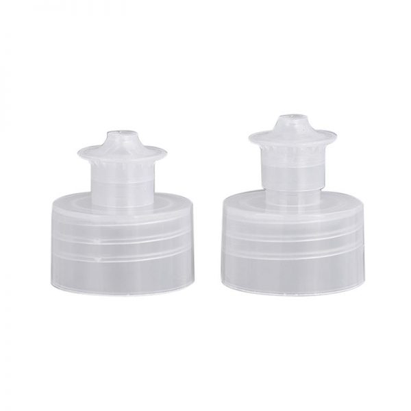 10 (1) Clear Plastic Bottle Twist Up Cap - Image 1