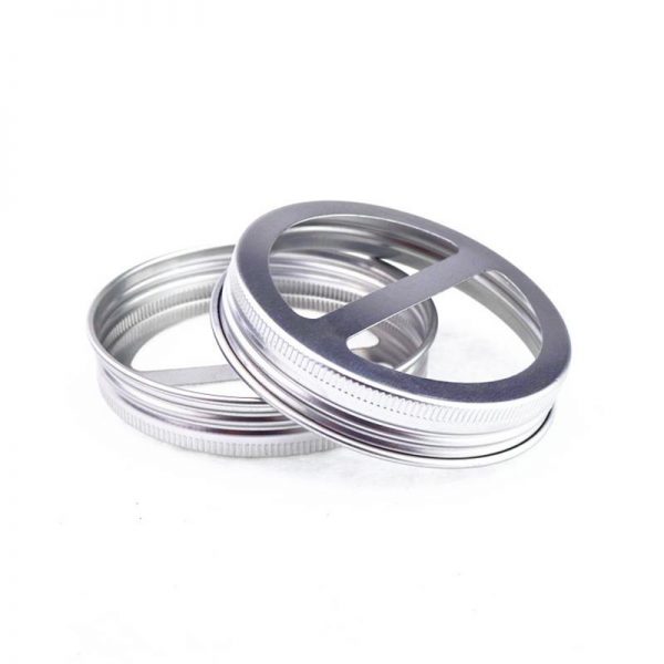 10 (1) Threaded Aluminum Cover with Double Windows - Image 1