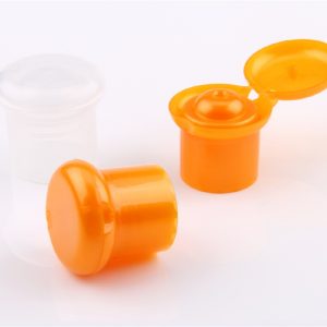 Plastic Flip Top Cap for Cosmetic Bottle