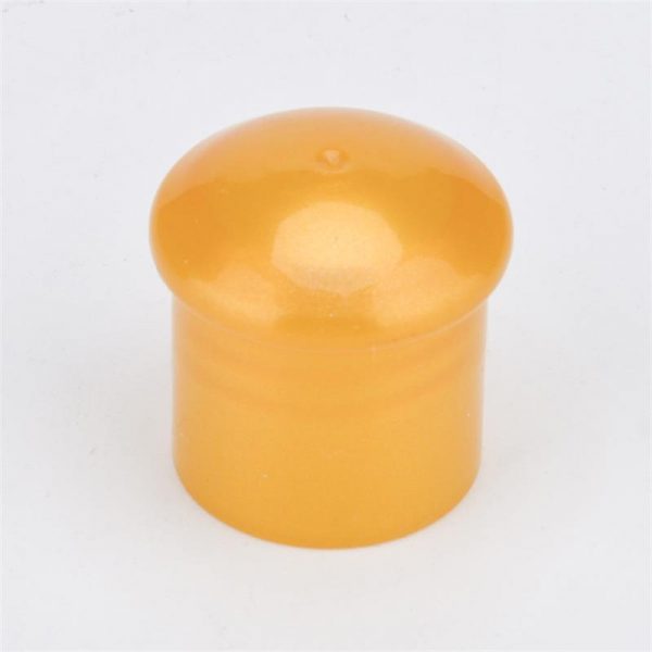 10 (2) Yellow Plastic Food Screw Lid - Image 1