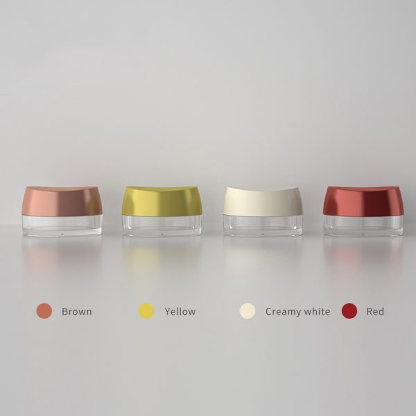 Plastic AS Spiral Cap Travel Cream Gel Jar-LZNBLW2004 - Image 1