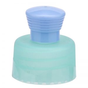 Plastic Water Bottle Plastic Closures Blue Green Push Pull Cap