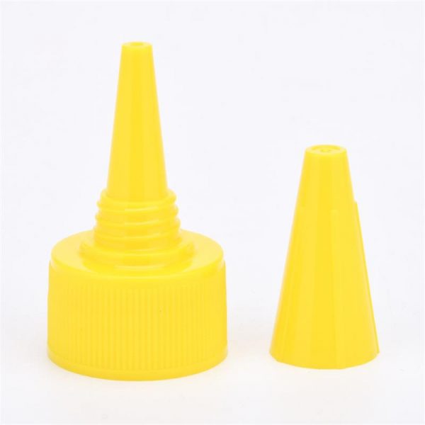 Plastic Yellow Twist Off Top Cap Bottle Caps - Image 1