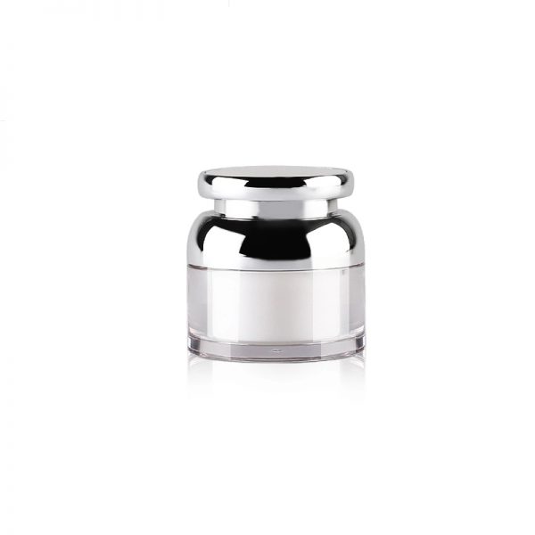 Acrylic Sliver Skincare Cream Jar-LZNBLW2002 - Image 1