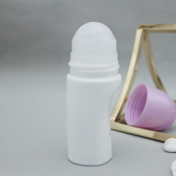 80ml Deodorant Roll-on White Porcelain Bottle GL003-80 - Image 1