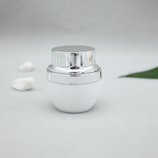 40g White porcelain cream jar GL008 - Image 1