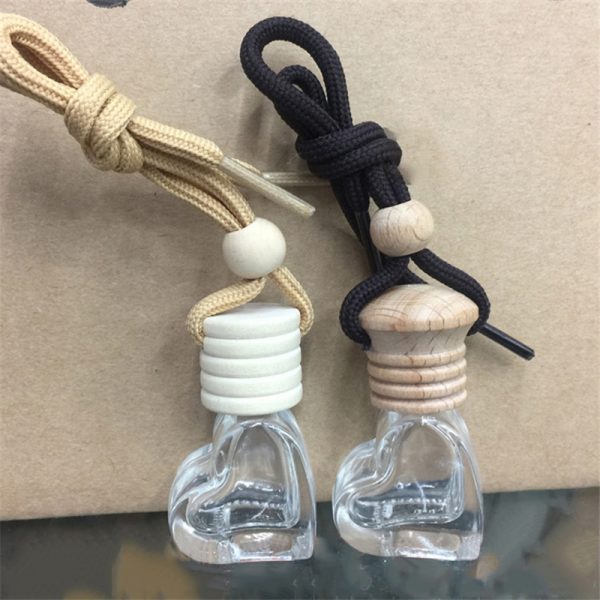 Heart shape car hanging perfume bottle - Image 1