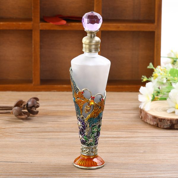 Butterfly pattern conical perfume bottle - Image 1