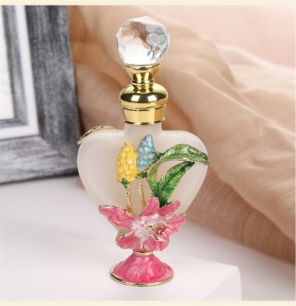 详情图_12 Iris pattern heart-shaped glass perfume bottle - Image 1