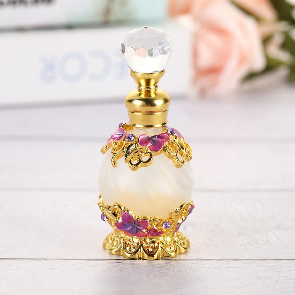 Floral pattern egg shape perfume bottle - Image 1